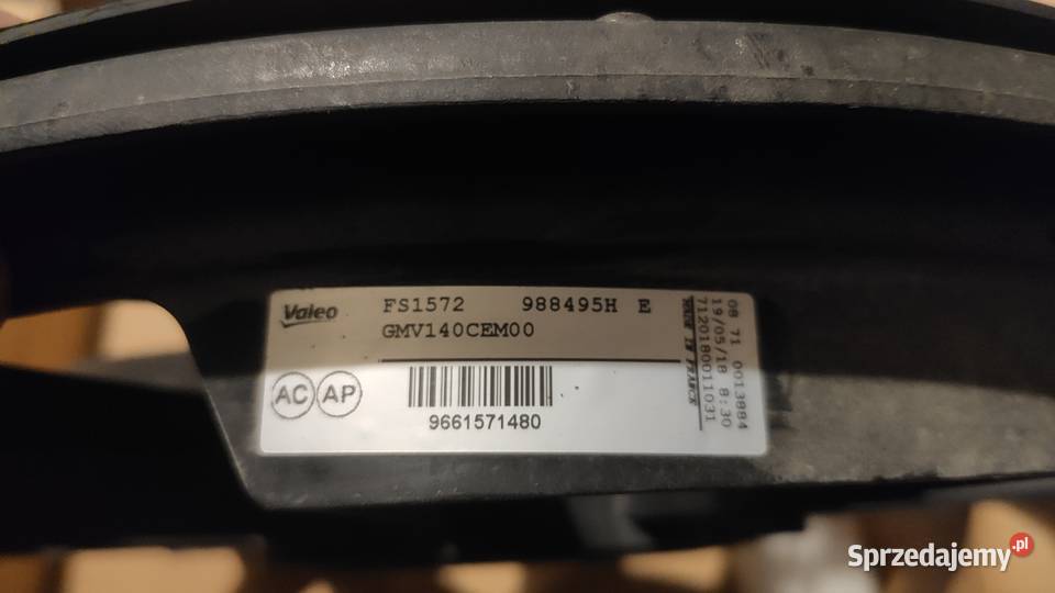 Wentylator chłodnicy Peugeot Citroen 9661571480 wentylatory chłodnicy Części Piła