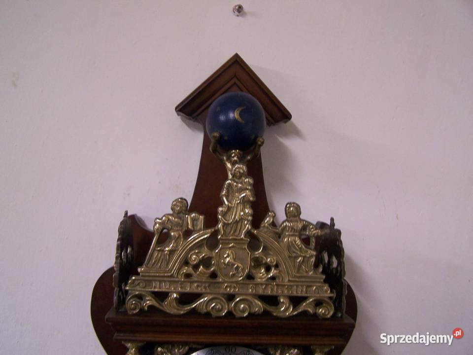 tan Nie wymaga renowacji Antyczny zegar wiszący brązowy Koszalin