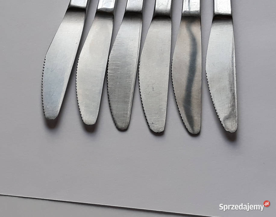 Noże 2 KONWALIE Gerlach sztućce PRL Dąbrowa Górnicza sprzedam