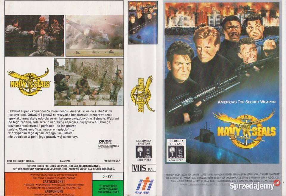 VHS Komando Foki tł Tomasz BeksińskiBez cenzury Warszawa