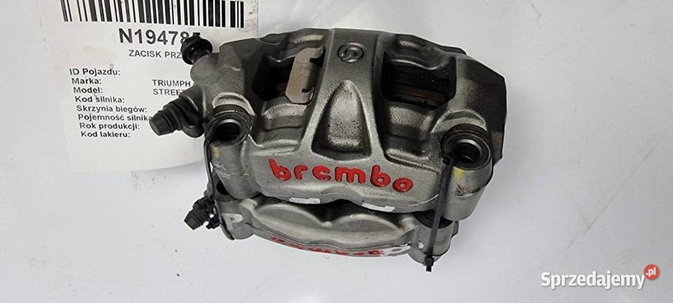 ZACISK PRZÓD TRIUMPH STREET TRIPLE 765 RS BREMBO Motoryzacja Lipno