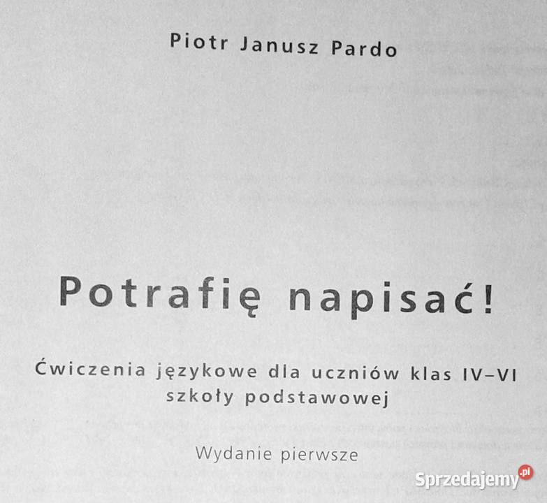 Potrafię napisać Ćwiczenia językowo uczniów klas Kultura i Rozrywka Chełm