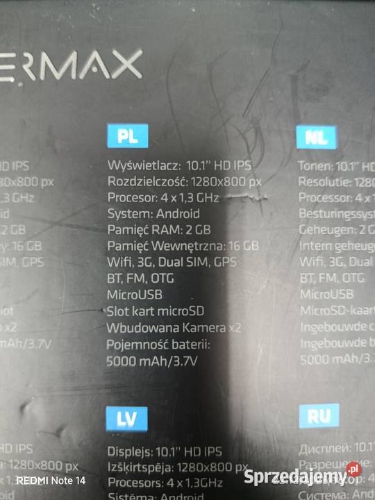 Tablet 101 Cala Etui z Rysikiem i Klawiaturą Przemków sprzedam