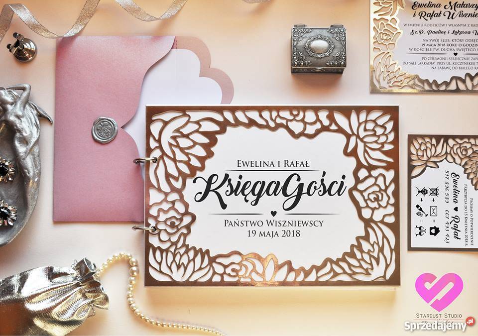 Wyjątkowe zaproszenia ślubne Flower Frame Białystok