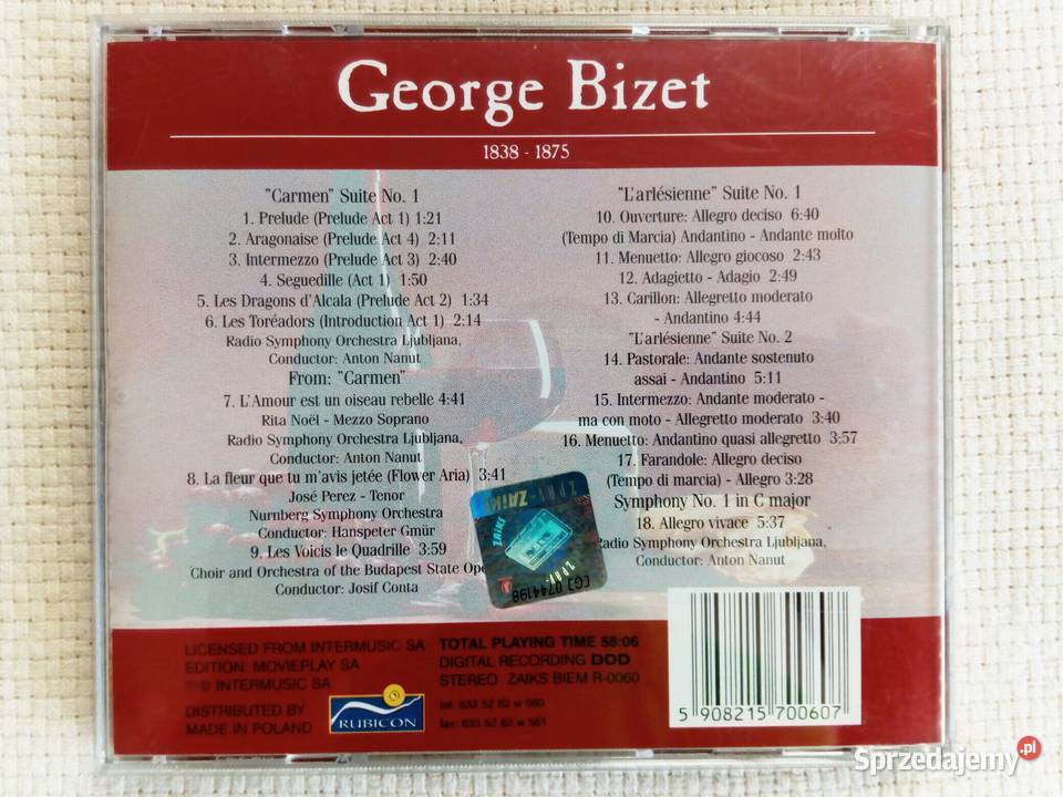 Musorgsky Brahms Bizet kolekcia płyt CD Ząbki