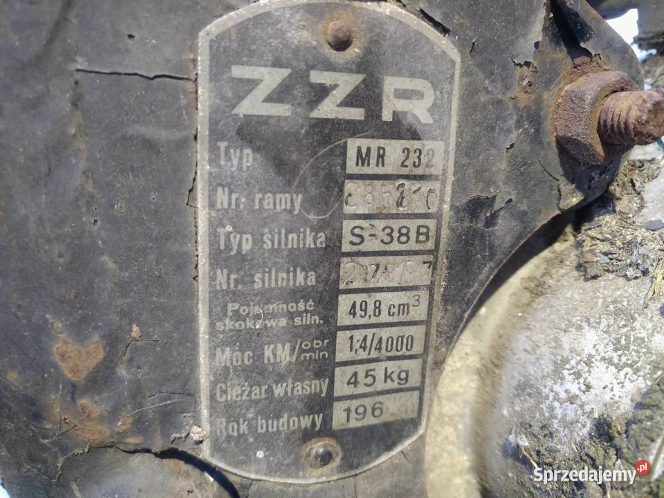 Motorower Komar 232 sztywniak na pedały silnik Skierniewice