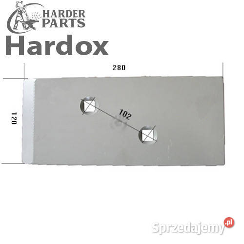 Nakładka HARDOX 172380AS części do pługa Rolnictwo Suwałki