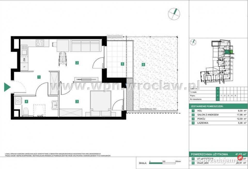 Sprzedaż mieszkania 4163m2 2pokojowe Wrocław dolnośląskie