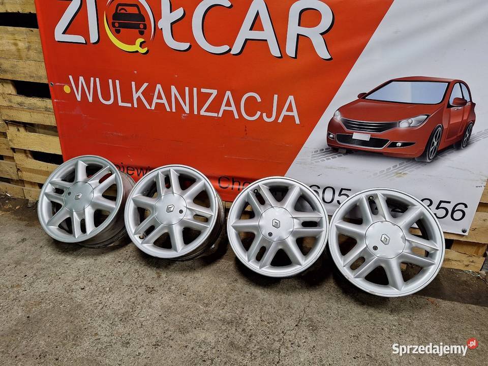 Alufelgi 4x100 15 ET43 RENAULT Clio Logan Megane Choceń