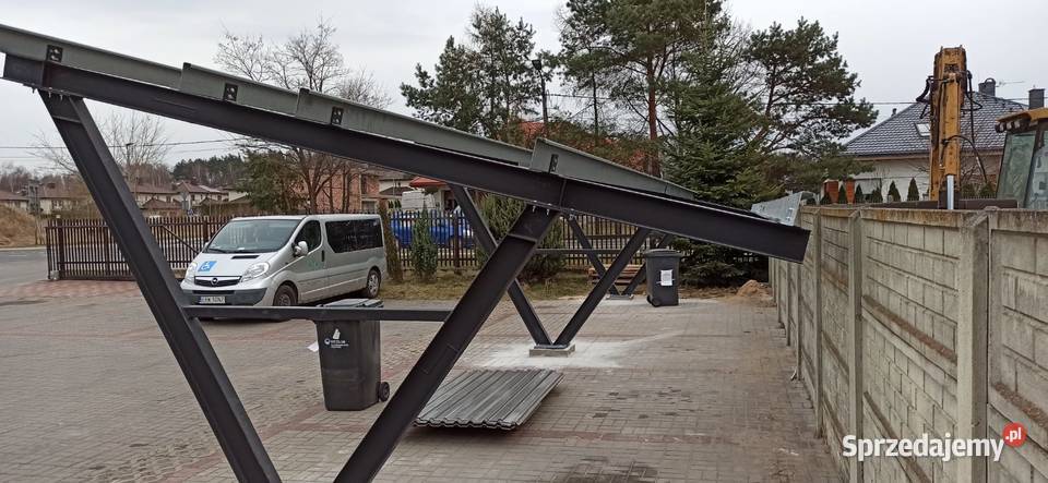 CARPORT 6x12 Wiata Fotowoltaiczna Konstrukcja łódzkie Rawa Mazowiecka