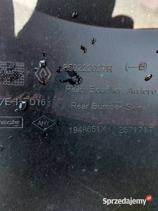 DACIA DUSTER 2 II 2017 ZDERZAK TYŁ TYLNY Wejherowo