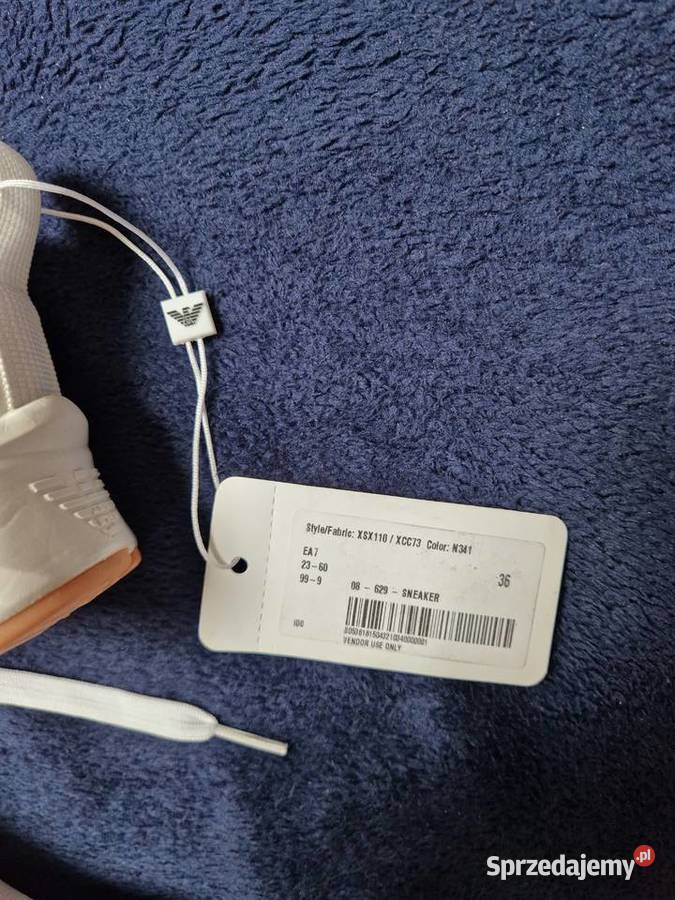 Nowe białe buty sportowe damskie sneakersy EA7 23cm Bibice sprzedam