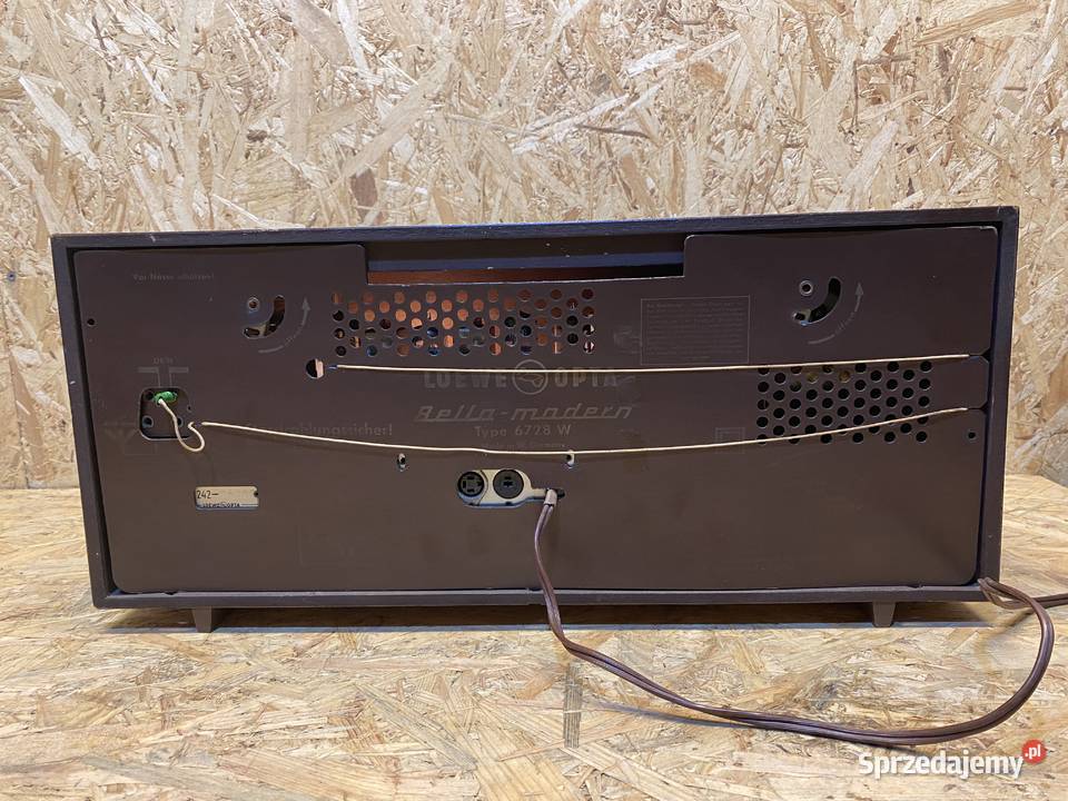 Radio lampowe Loewe Opta Bella Modern film Gałkowice-Ocin