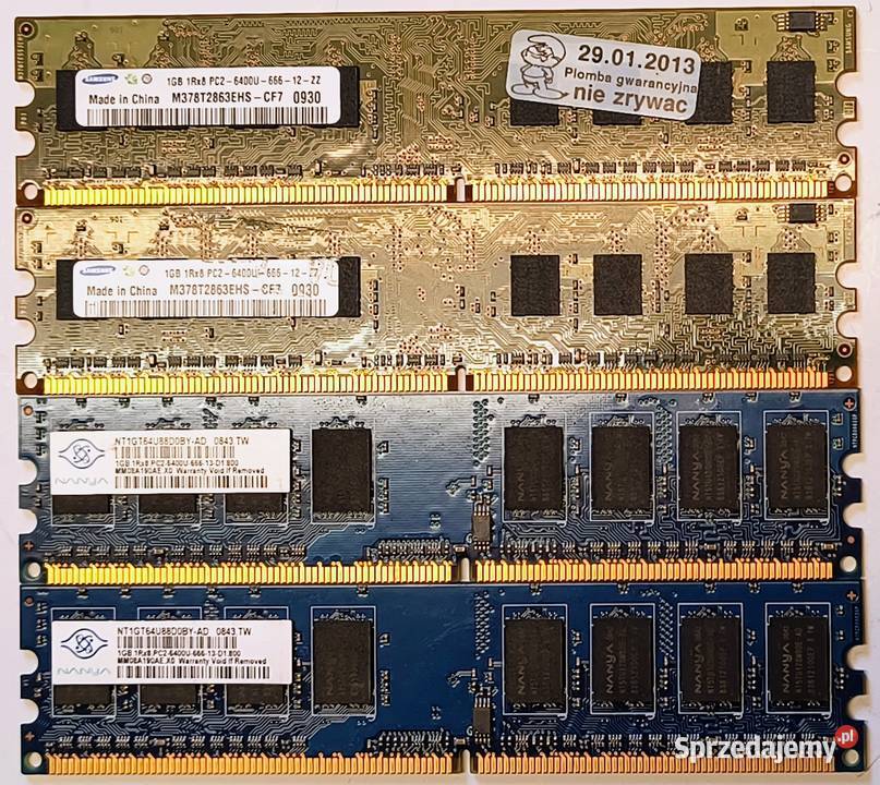 Kości 1GB komplety i pojedyncze sztuki Bielsko-Biała