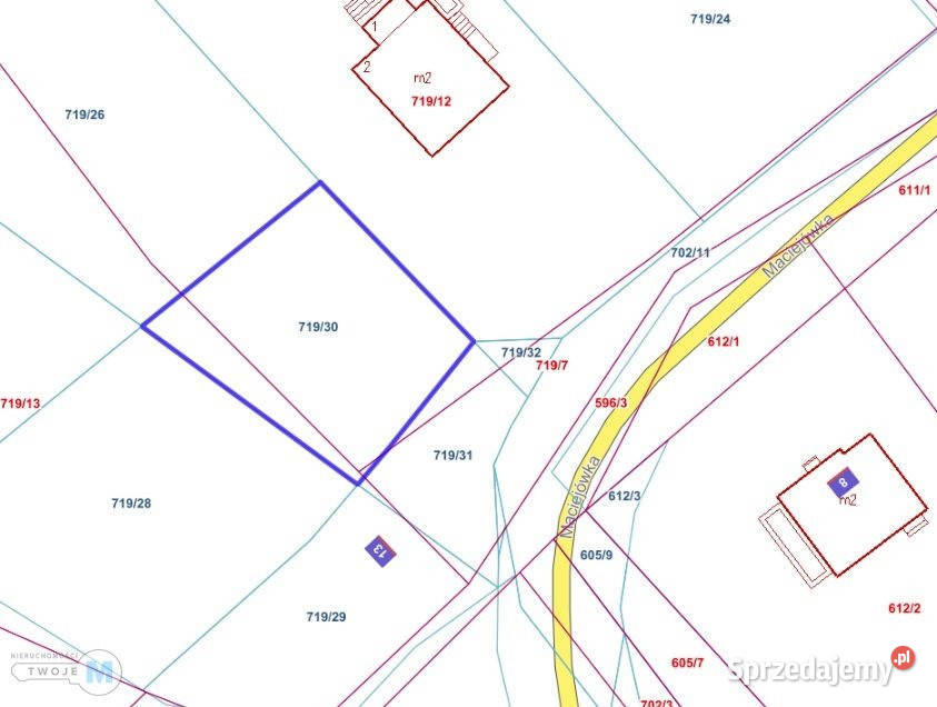 sprzedaży gruntu 689m2 Miedziana Góra