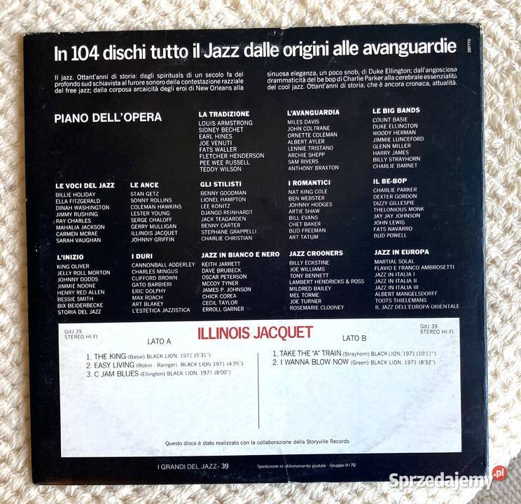 Illinois Jacquet 1 płyta zachodniopomorskie