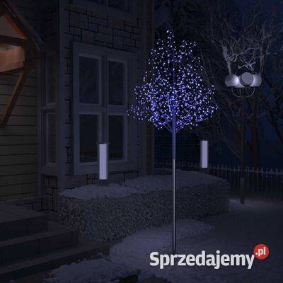 Drzewko z niebieskimi lampkami 600 LED kwiat Warszawa sprzedam