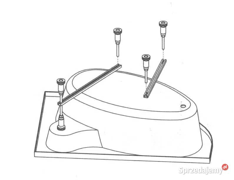Wanna narożna 140x90 Sensea z obudową WYPRZEDAŻ