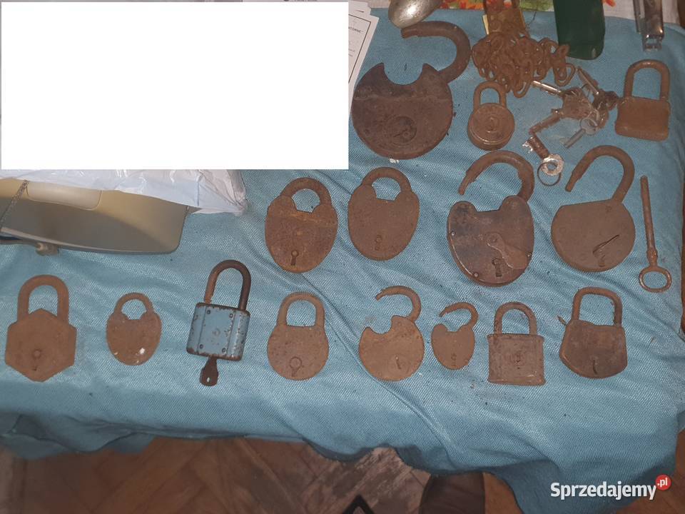 Kłódki stare przedwojenne vintage Warszawa