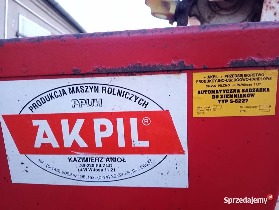 Sadzarka kubełkowa Akpil Czyżew sprzedam