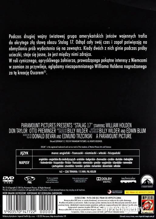 STALAG 17 WILLIAM HOLDEN Kalisz