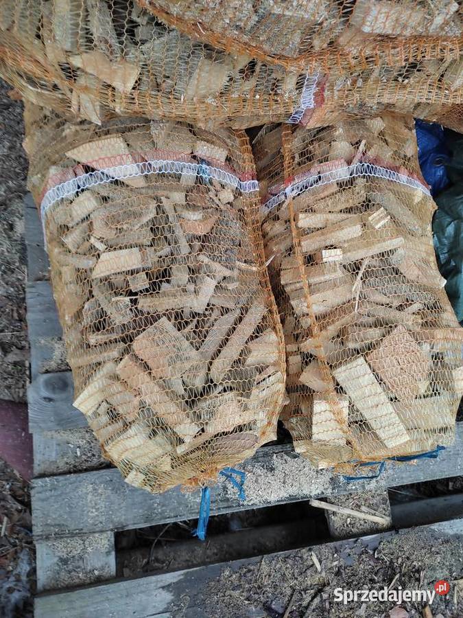 Drewno opałowe kominkowe do wędzenia workowane