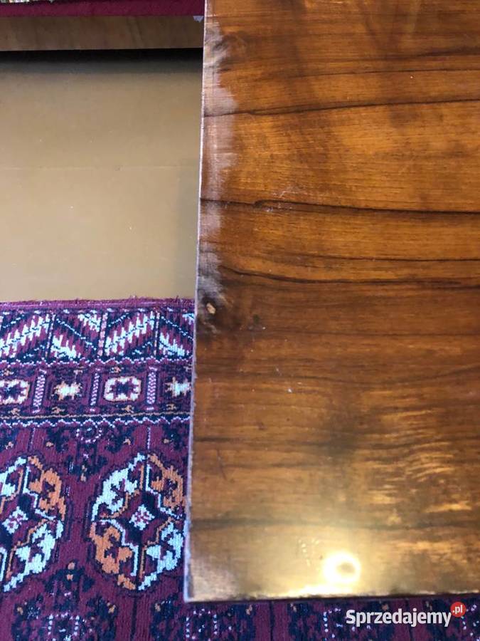 Rozkładany stół patyczak do jadalni z okresu PRL Meble Kalwaria Zebrzydowska