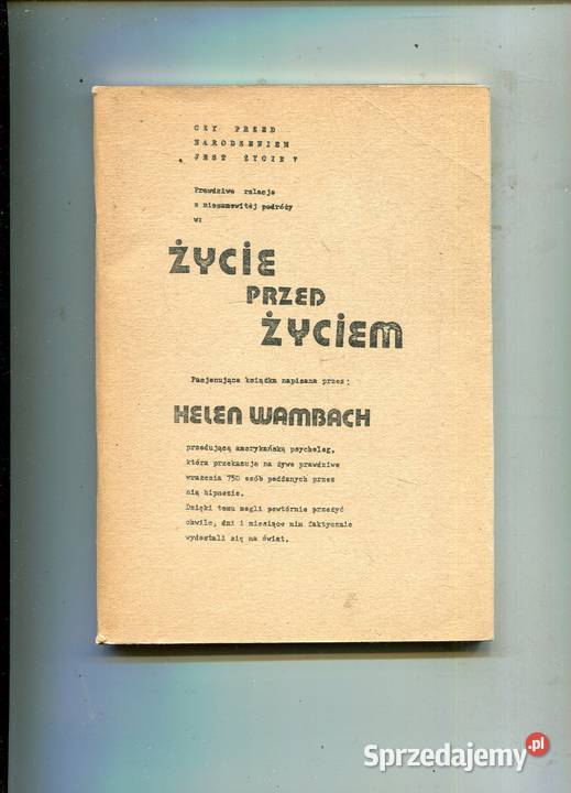 Życie przed życiem Helen Wambach sprzedam