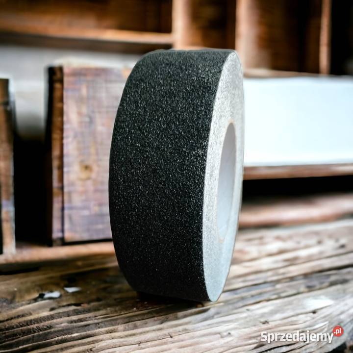 Taśma antyposlizgowa czarna 50mm18m Wiązów
