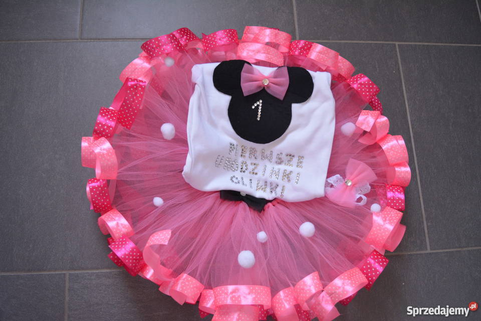 Komplet tutu roczek chrzest każdy rozmiar Dla Dziecka Waćmierz