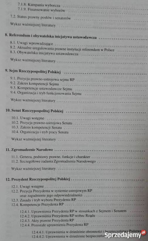 PRAWO KONSTYTUCYJNE WITKOWSKI ZBIGNIEW