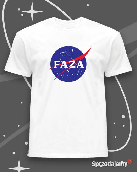 Tshirt męski koszulka z nadrukiem FAZA Nasa wielkopolskie