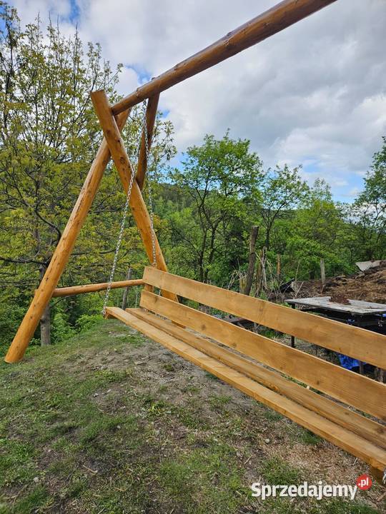 Huśtawka ogrodowa drewniana Pozostałe Obidza