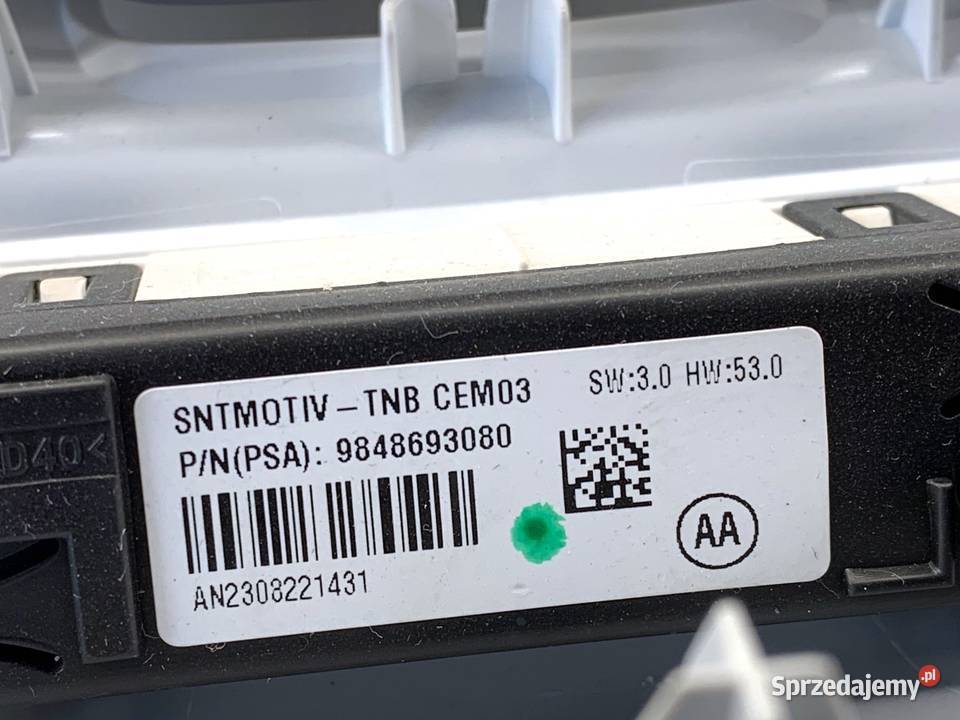 LAMPA SUFITOWA OPEL CORSA F 9848693080 Hatchback osobowe sprzedam