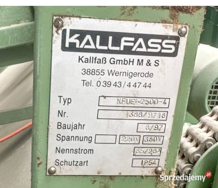 Rozsztaplowanie Kallfass KFP40004 Juszczyn sprzedam