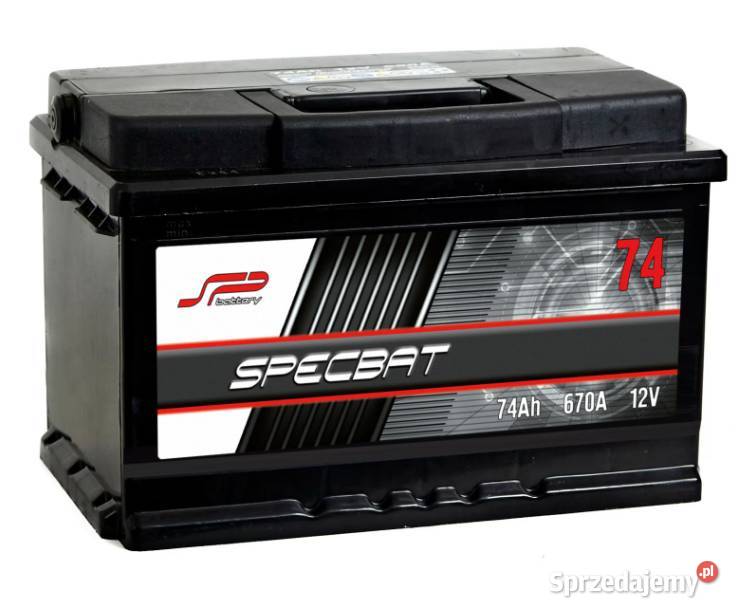 Akumulator 74Ah 670A EN Specbat P Motoryzacja pomorskie Kościerzyna sprzedam