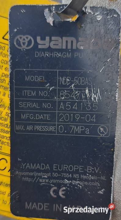 Pompa Membranowa Yamada NDP50BAS Pleszew