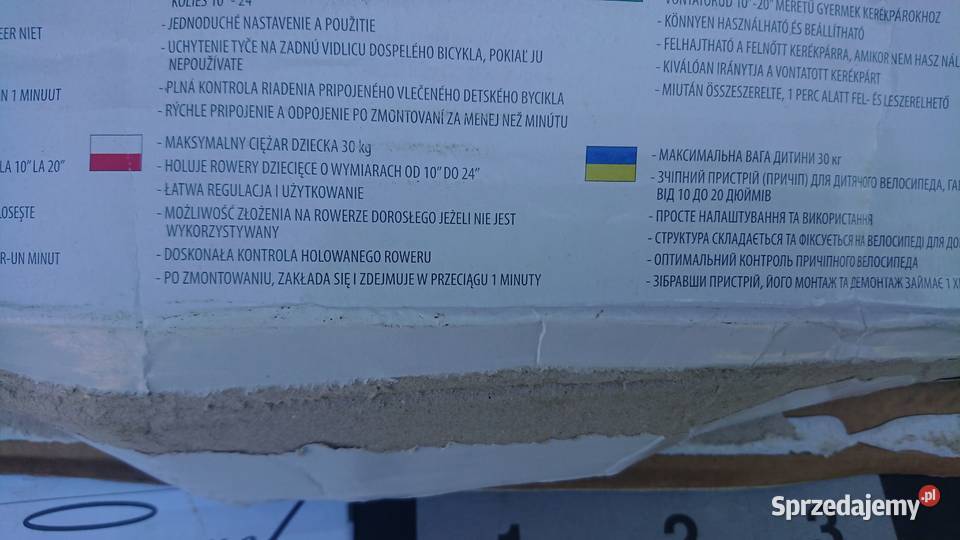Sztywny Hol Rowerowy DzieckaDrążek Holowniczy