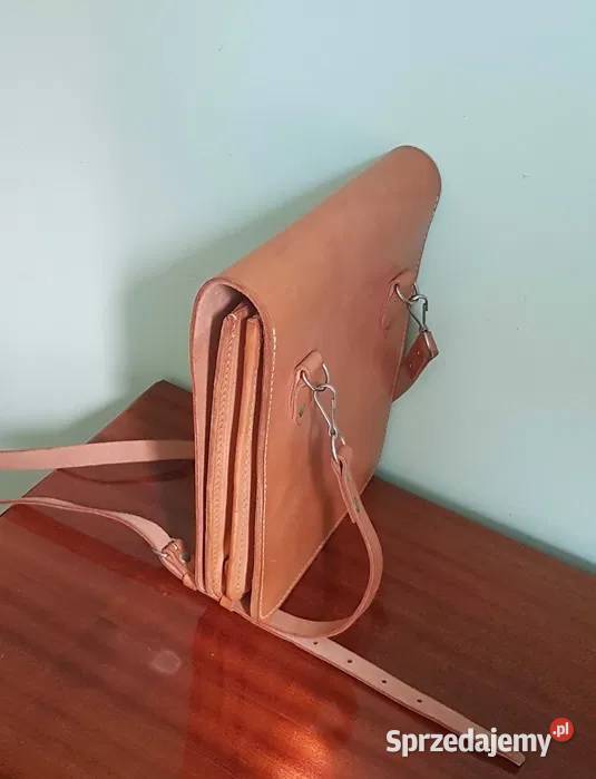 Skórzana torba myśliwska PRL raportówka Warszawa sprzedam