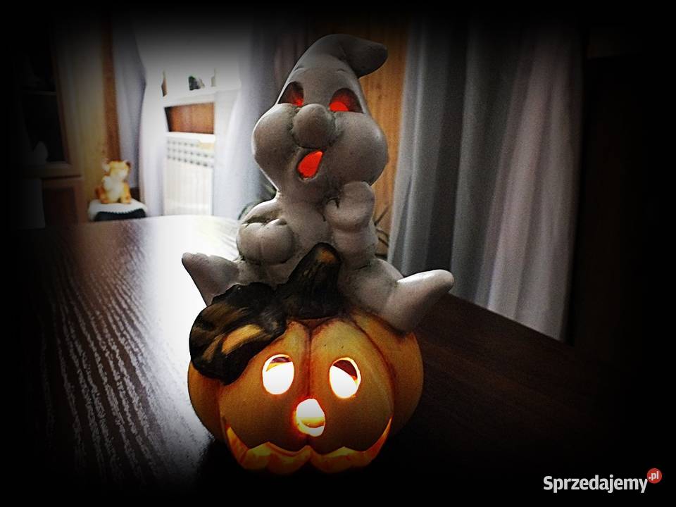 Świecznik idealny na Halloween duszek na dyni Żary