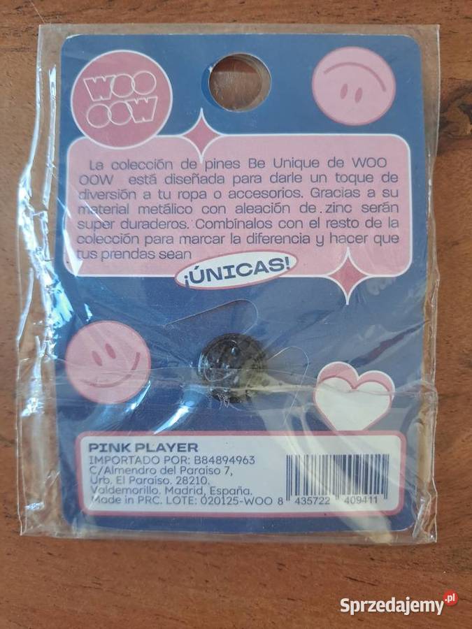 Pin Przypinka Gameboy Girl różowa Zegarki i Biżuteria Warszawa