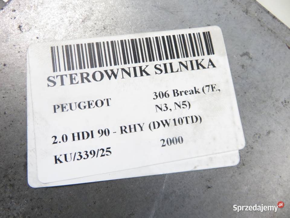 STEROWNIK PEUGEOT 306 20 HDI 9635158280 małopolskie