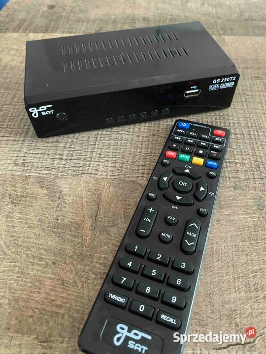 Tuner dekoder DVBT2 GoSat GS250T2 Pozostałe Olsztyn