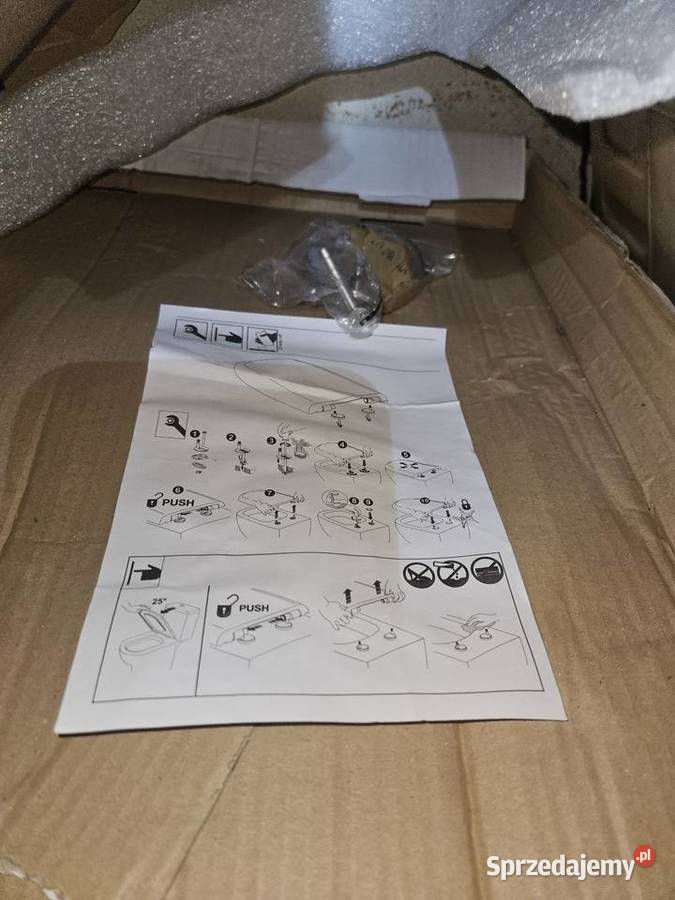 Deska sedesowa mkw sanitary nowa z mocowaniami łódzkie Łódź sprzedam