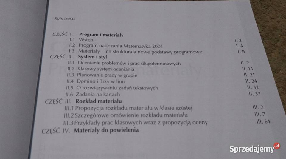 Matematyka 2001 poradnik nauczyciela klasa 6 Rok wydania 1998 Gdańsk