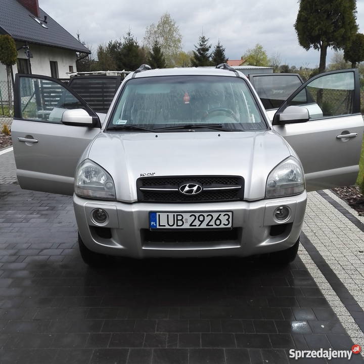 Hyundai Tucson 20 benzyna lpg 4WD 141 srebrny światła przeciwmgielne lubelskie