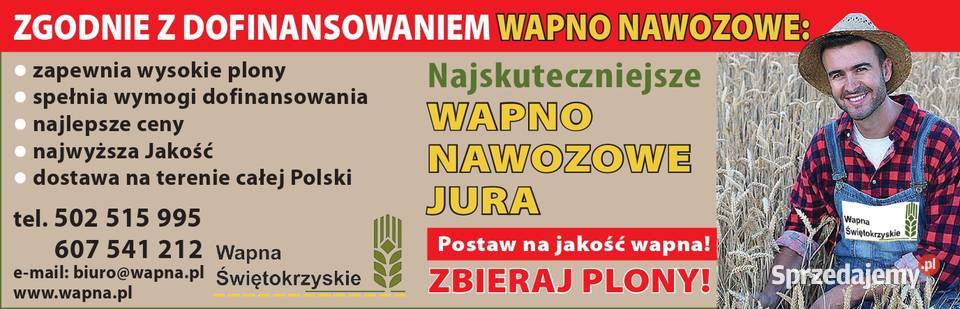 Promocja Wapno nawozowe Tlenkowe Magnezowe