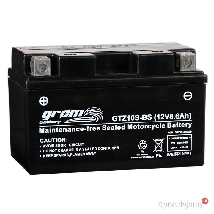Akumulator GROM GTZ10SBS YTZ10SBS 12V 86Ah 160A łódzkie Zgierz sprzedam