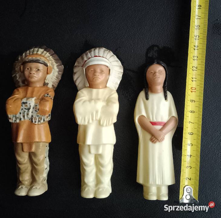Indianin i Indianka figurki kujawsko-pomorskie Nakło nad Notecią