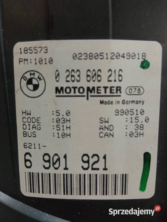 LICZNIK 0263606216 19 B Bmw Seria 3 IV 19982006 Liczniki i zegary świętokrzyskie